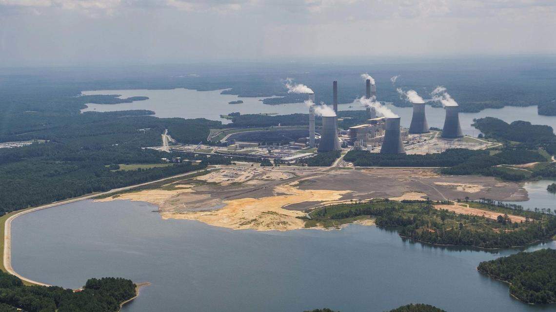 When coal is burned at Georgia Power’s Plant Scherer, the remaining toxic ash is sunk into the body of water in the foreground. An underground stream flows through that ash at depths of up to twenty five feet and out the massive ash pond. Georgia Power’s plan for closing that pond would keep much of the coal ash in that state. 