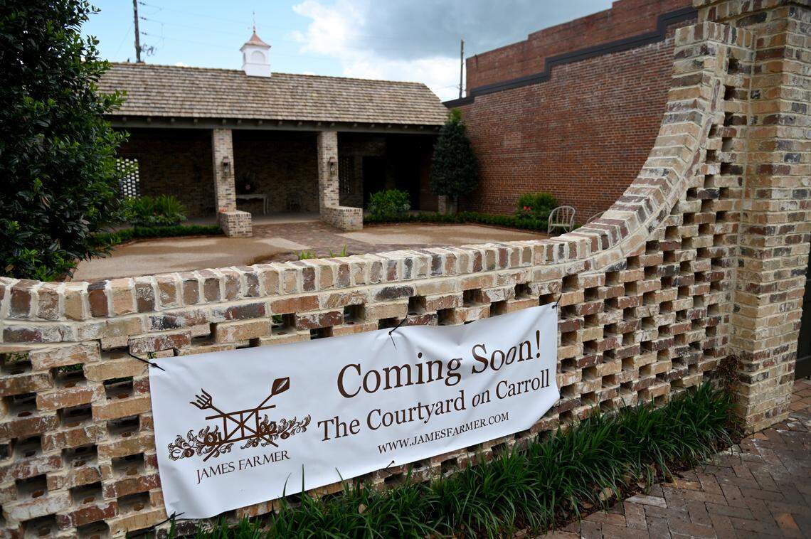 The Courtyard on Carroll in downtown Perry is a new event venue from interior designer James Farmer.