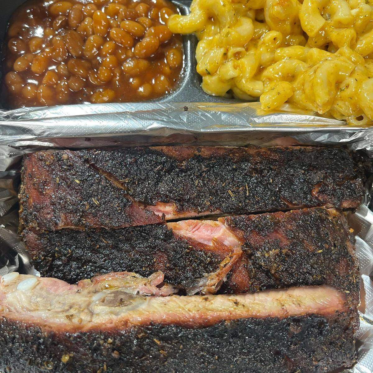 Barbecue ribs are popular at Levi’s Grill inside the Hwy 96 Stop N Shop at 198 Old Perry Road in the Bonaire community of Houston County.