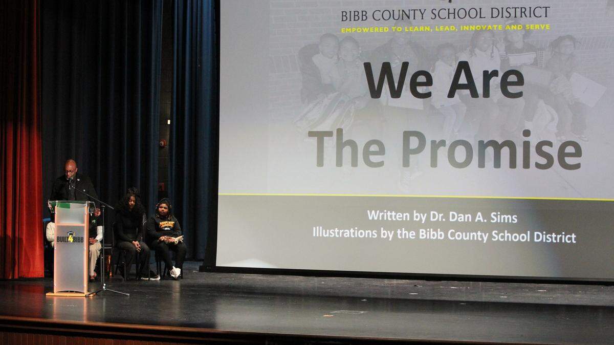 Bibb County School District students led the State of the District on Jan. 30, 2025, at Central High School, highlighting academic gains and district programs.