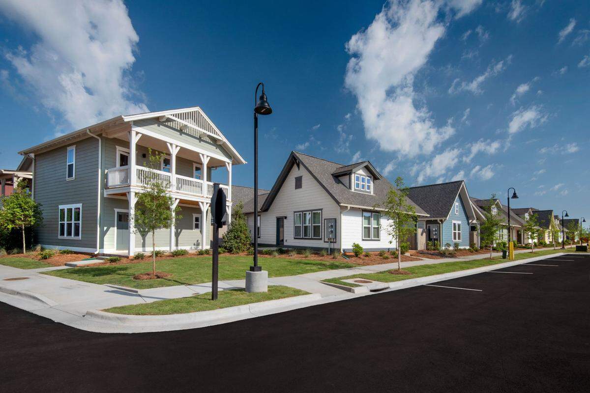 A rendering of The Cottages at Warner Robins going up along the west side of South Houston Lake Road just south of Southside Baptist Church.