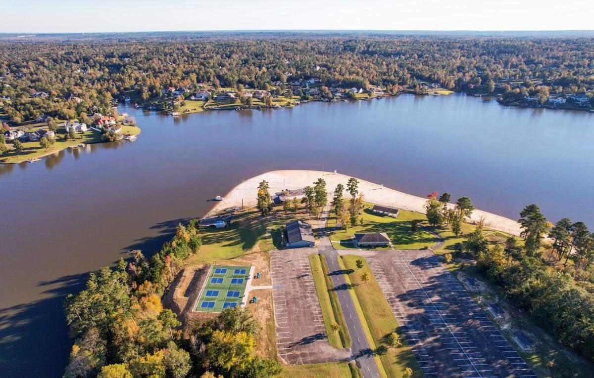 Sandy Beach Park at Lake Tobesofkee.