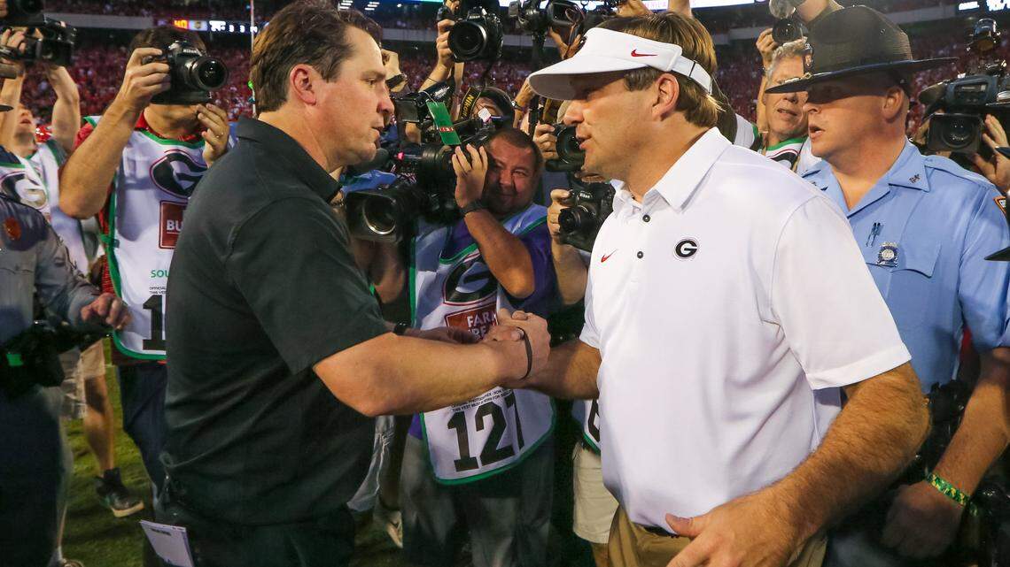 What Georgia coach Kirby Smart said about Muschamp’s departure from South Carolina