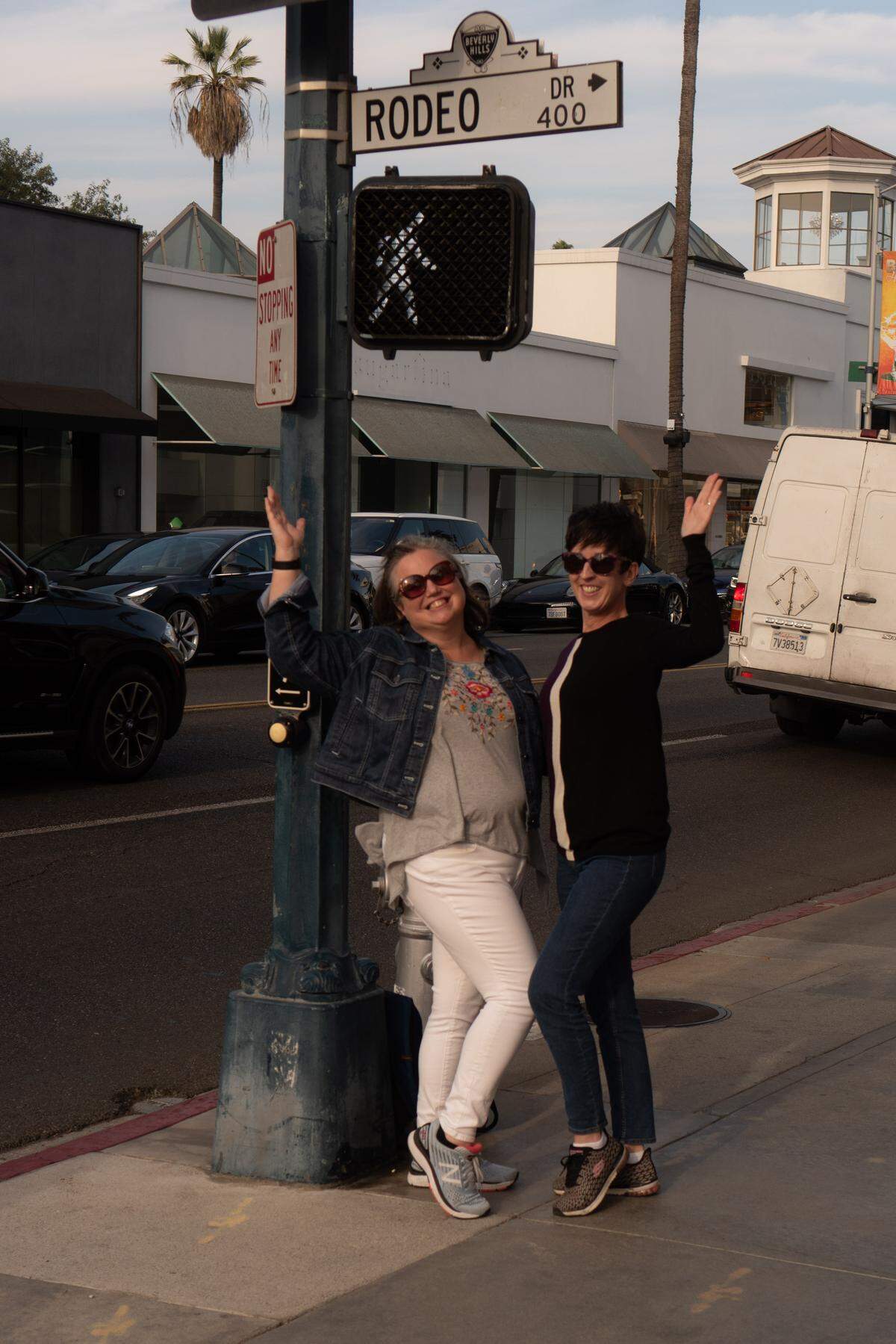 Laura Thomason and close friend, Vicki Hibbert of Tulsa, Oklahoma. Hibbert met up with Thomason and her husband for a taping of “Jeopardy!” in Los Angeles. Thomason, an English professor at Middle Georgia State University, was a contestant.