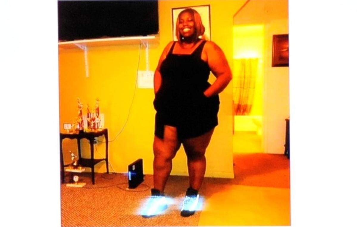 Ebony Monique Smith in an undated photograph shown in court this week at the trial of her accused killer. Smith, 35, was stabbed to death July 15, 2018, at a party on Pebble Street south of downtown Macon.