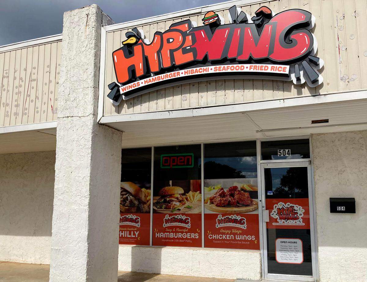 Outside HypeWing, a new restaurant opening soon at 504 Russell Parkway in Warner Robins.