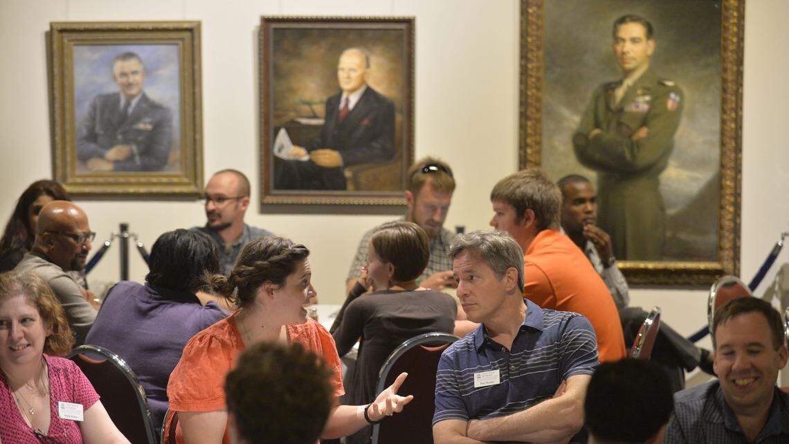 New UGA professors stop at Robins as part of statewide tour 