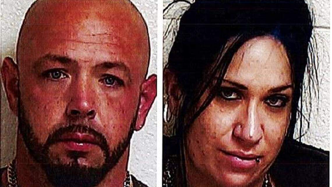 Shane Saip, left, Evelyn Parker