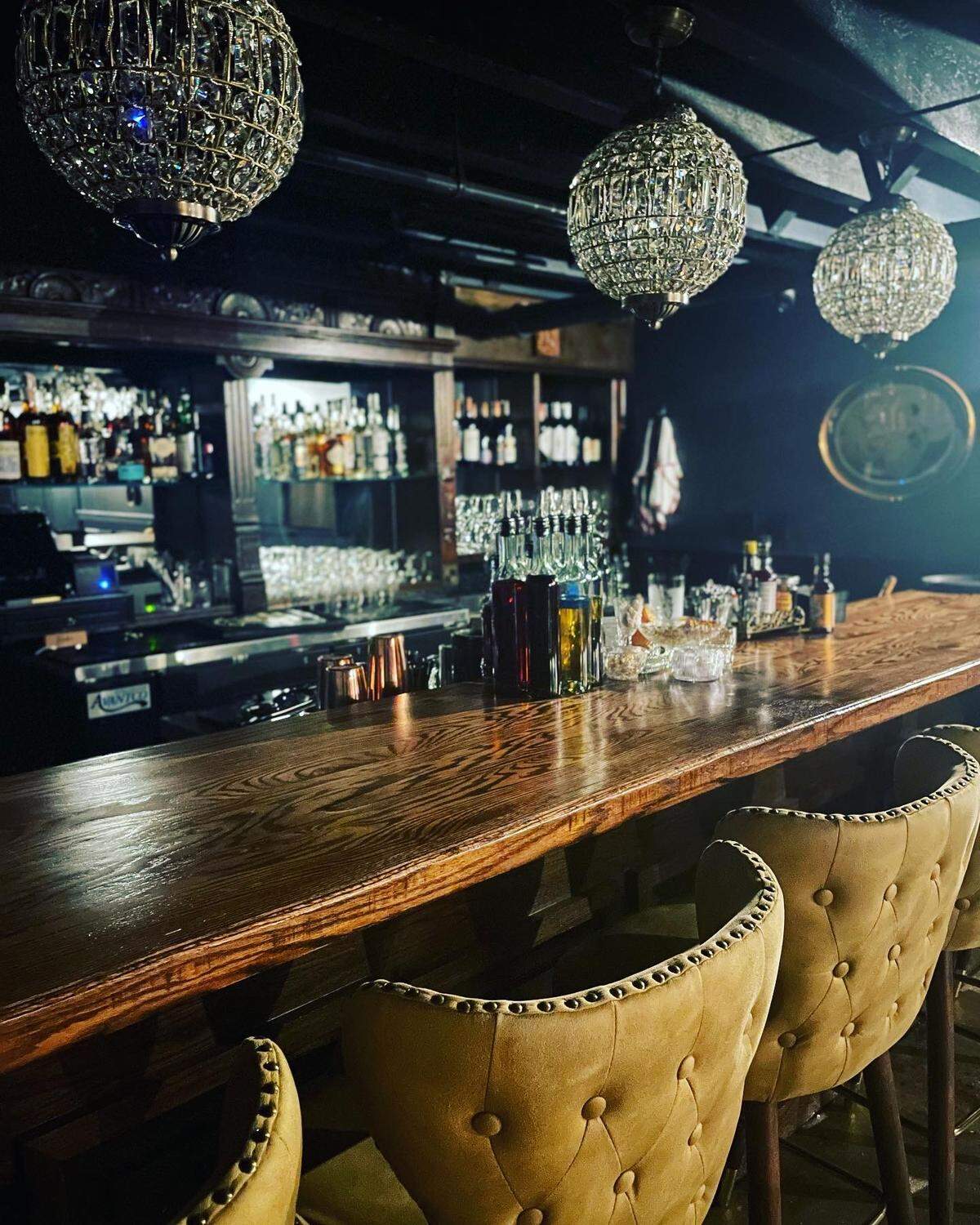 Black Cat Liquor & Libations is a new upscale cocktail bar below Kinjo Kitchen + Cocktails at 497 Second St., Suite A, downtown Macon.