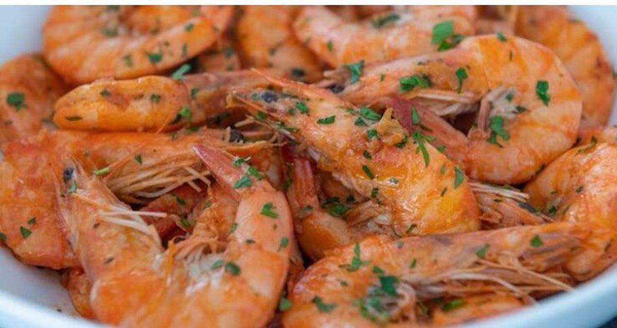 Lumpia Cafe’s garlic butter shrimp.