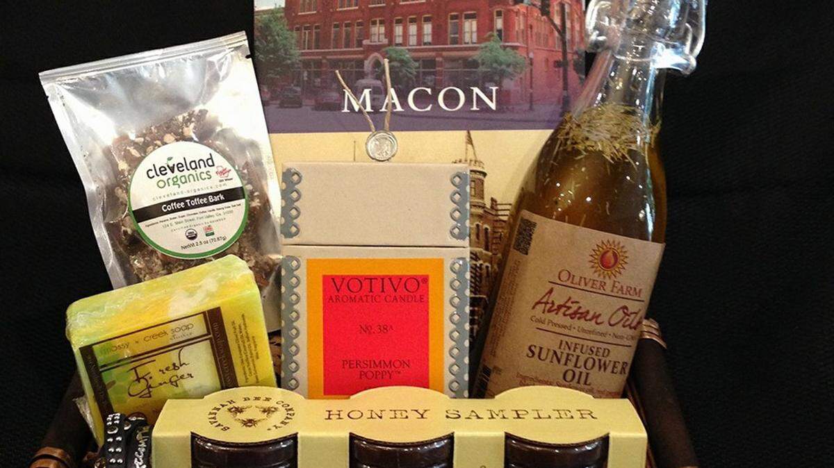 SPECIAL TO THE TELEGRAPH
The owner of Travis Jean Gallery has opened the adjoining storefront as Travis Jean Emporium. It's stocked with locally made candies, jewelry, and much more that could be used in the custom gift baskets created by the staff.