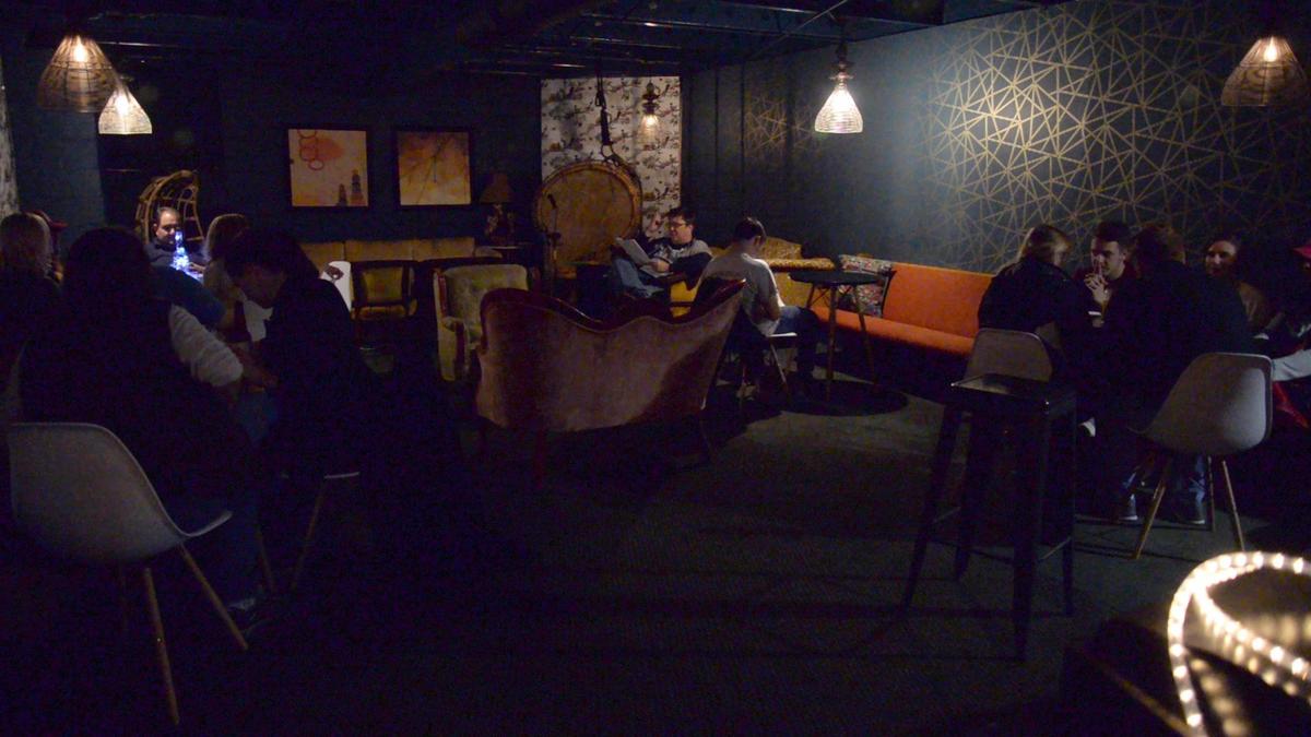 JENNA EASON/THE TELEGRAPH Macon, GA, 01/03/2019: Customers at The Society Garden participate in their weekly trivia night on Thursday.