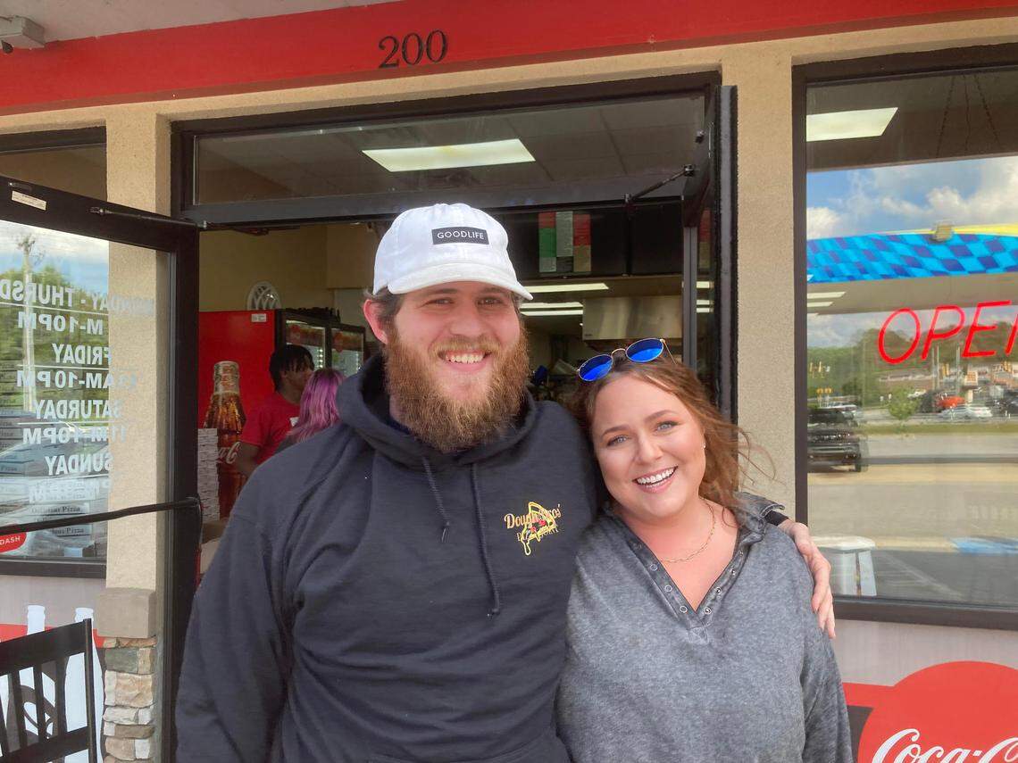 Jacob and Mandy Ragsdale, owners of Dough Bros’ Pizza Joint near the intersection of Watson Boulevard and U.S. 41 in Warner Robins.