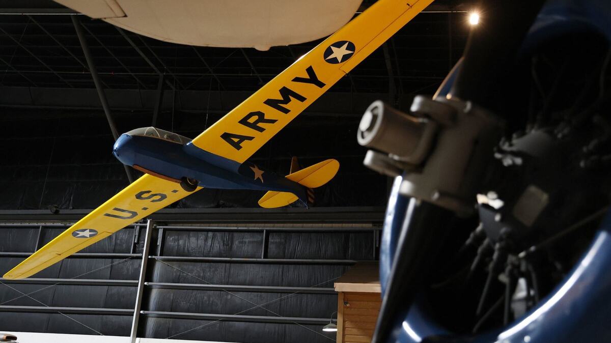 Various planes sit in the Scott Exhibit Hangar on Thursday, July 25, 2024, at the Museum of Aviation in Warner Robins, Georgia. The Museum of Aviation is the second largest aviation museum in the country with four buildings of exhibits and free admission to the public.