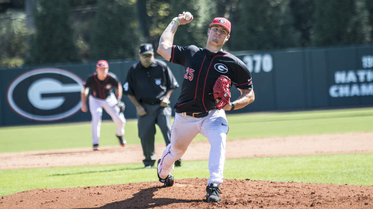 Georgia pitcher Tony Locey.