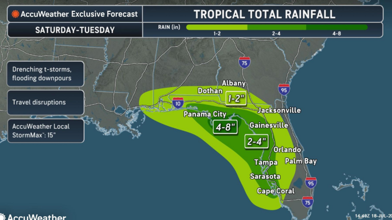 A tropical rainstorm is coming to the gulf this week, but will it reach Georgia?