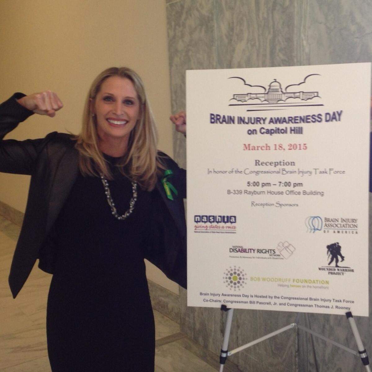 Stephanie Freeman at a Brain Injury Awareness Day in Washington, D.C., in 2015.