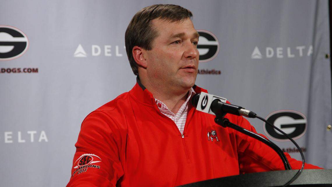 Georgia head coach Kirby Smart.