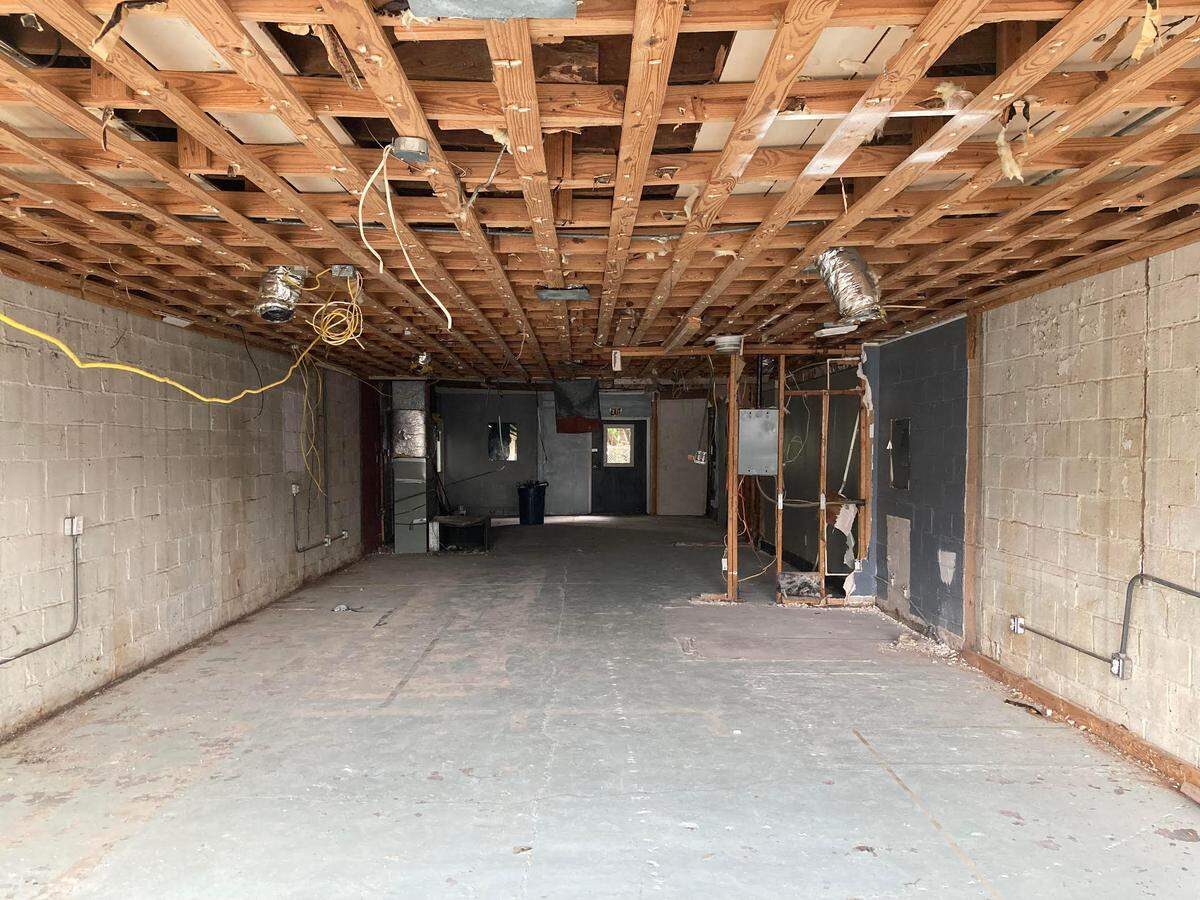 Ghost Runner Pizza is coming to 742 Main St. in downtown Perry once the interior remodel is complete. Here’s what the inside of the building looked like Thursday. Photo take through a front window.