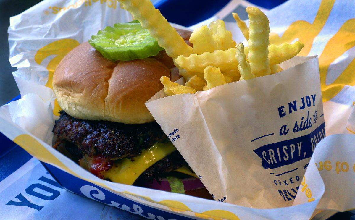 The Bacon Double Deluxe at a Culver’s restaurant.