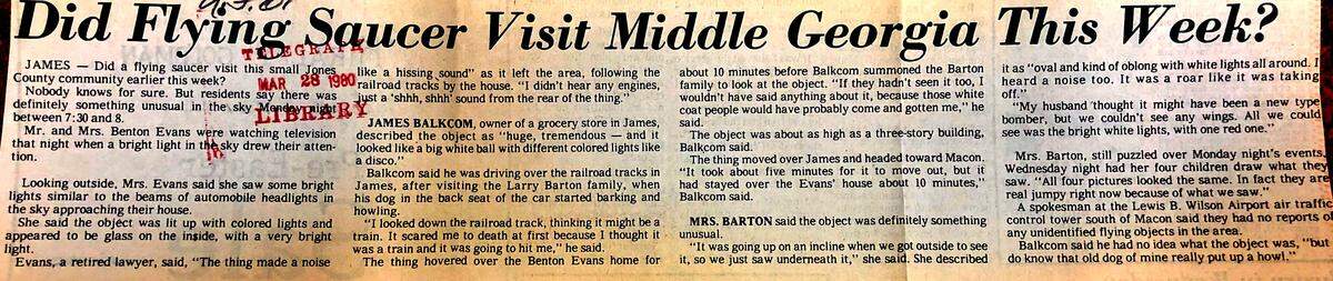 A Telegraph clipping from March 1980.
