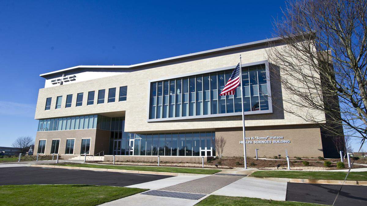 The Roy H. "Sonny" Watson Health Sciences building cost $17 million and was built with state funds.
