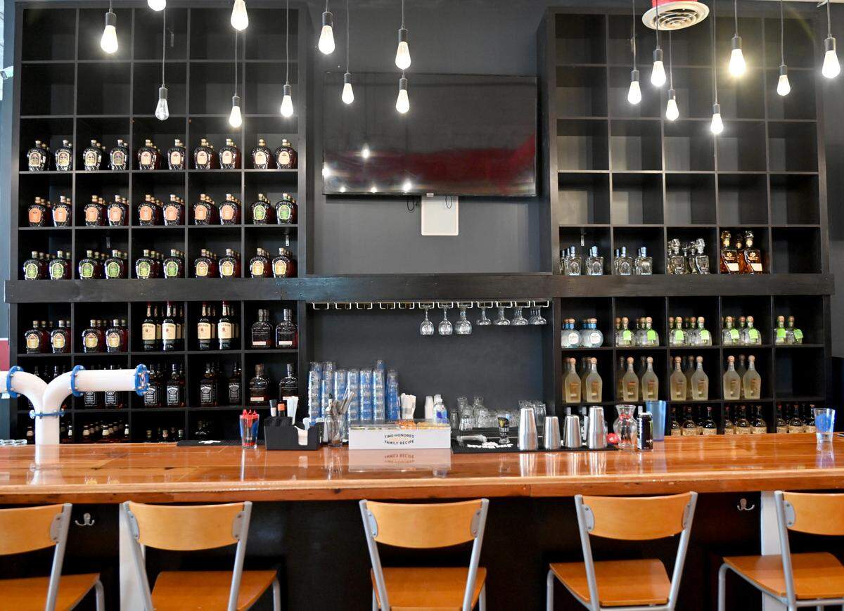The bar at The Brickhouse Pub & Grub at 458 Second St. in downtown Macon.