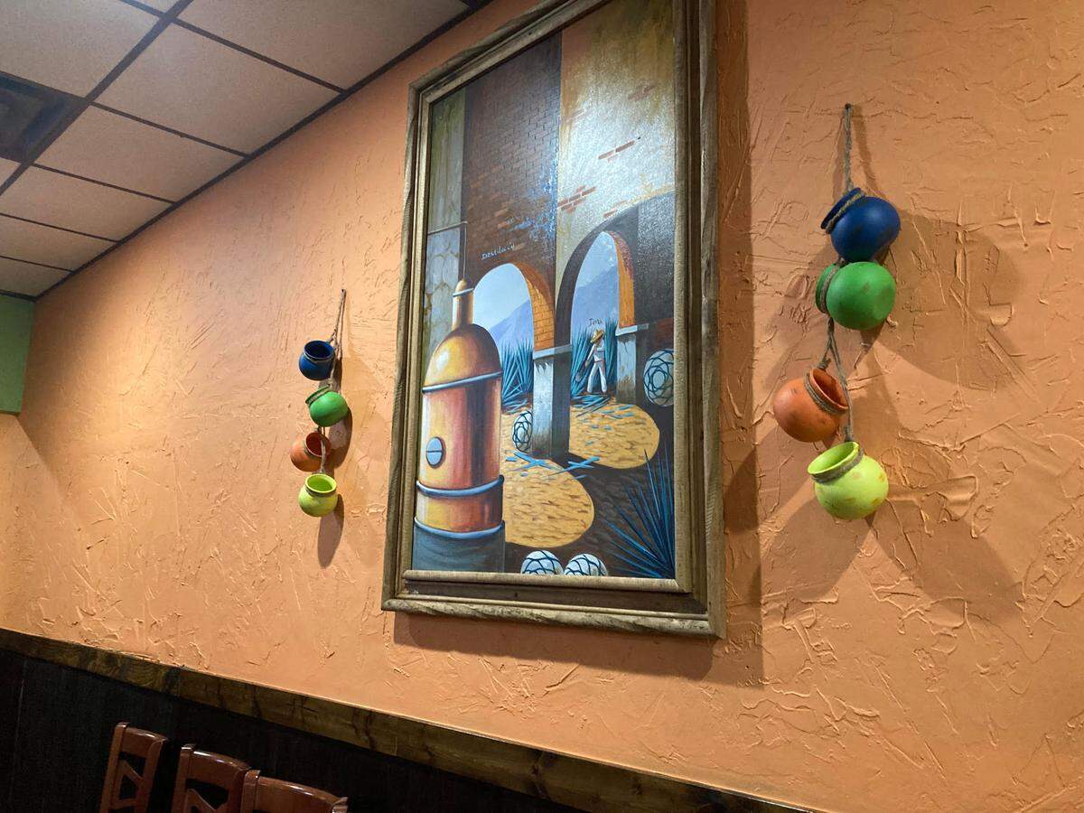 Wall art at Medina’s Mexican Grill in Warner Robins.