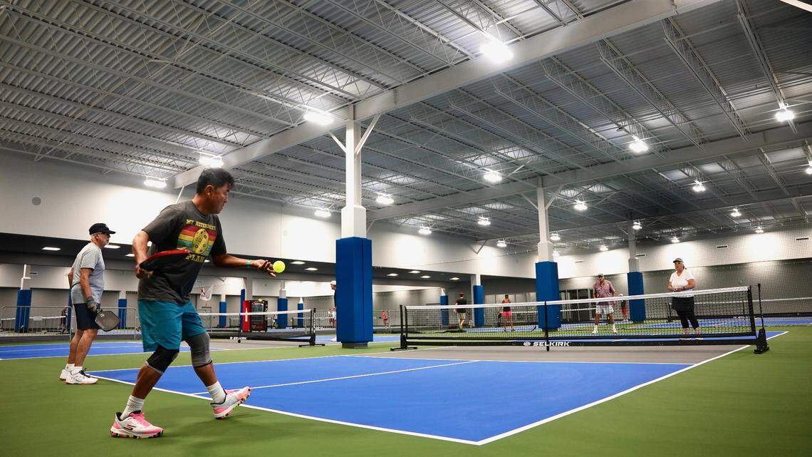 The Macon Pickleball Association got to test the Rhythm and Rally Sports and Events facility on Nov. 18 to help get the facility ready to open by playing on every court for several hours to test the equipment and facility.