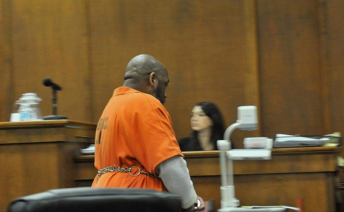 Robert Dewitt Cummings III leaving Judge Howard Z. Simms’ courtroom at the Bibb County Courthouse after he was sentenced to life in prison for murdering Oscar Eugene Freeman Jr. in February 2017.