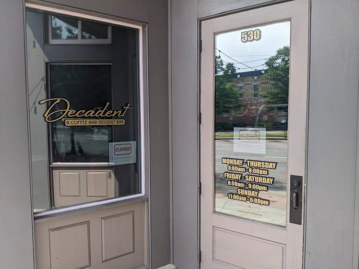 Decadent Dessert Bar in downtown Macon closes.