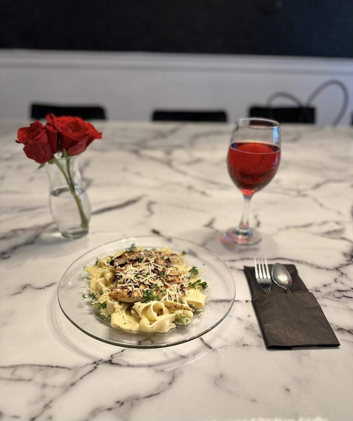 Bon Vivant Restaurant and Lounge is expected to open in Warner Robins this fall. The venue’s chicken alfredo is pictured here.