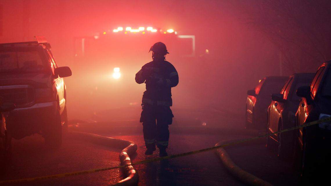 The woman quickly called 911 and began knocking on the family’s door to wake them up before it was too late.