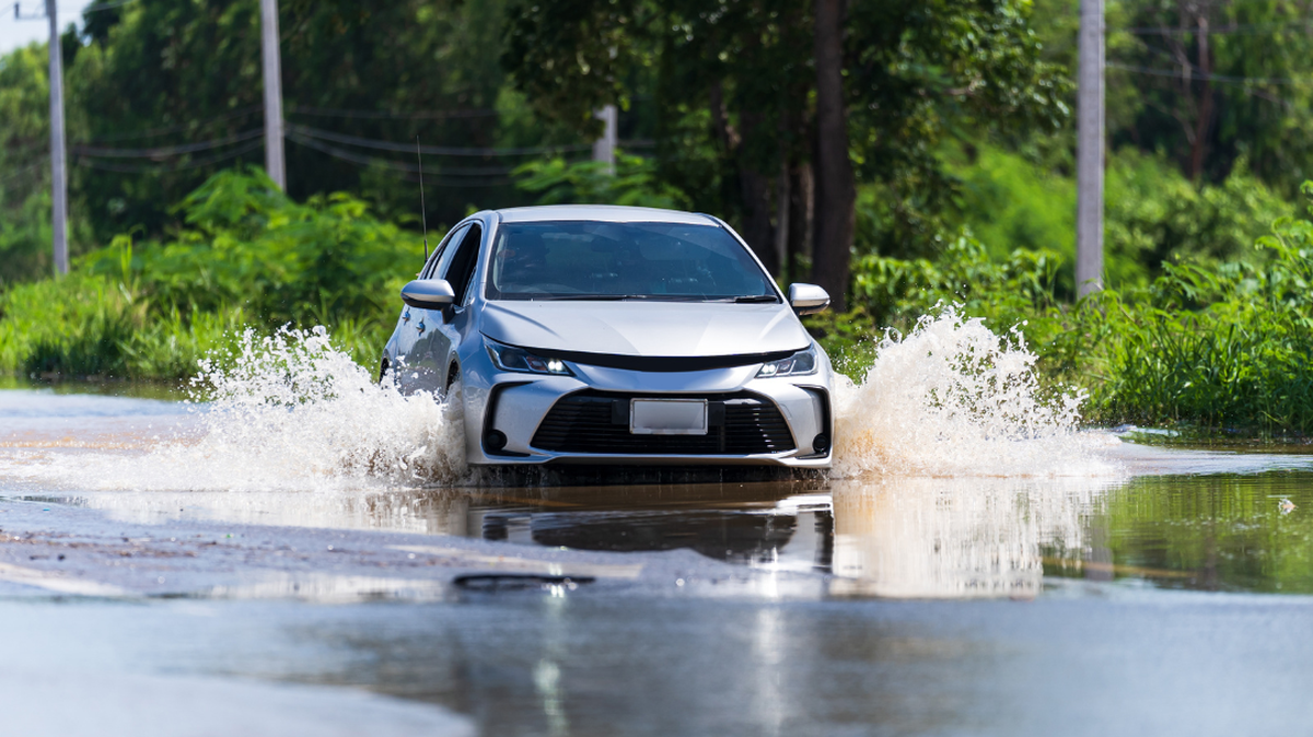 At least ten roads were blocked due to unsafe conditions following Tropical Storm Helene in Macon, Ga. Friday, Sept. 27, 2024.