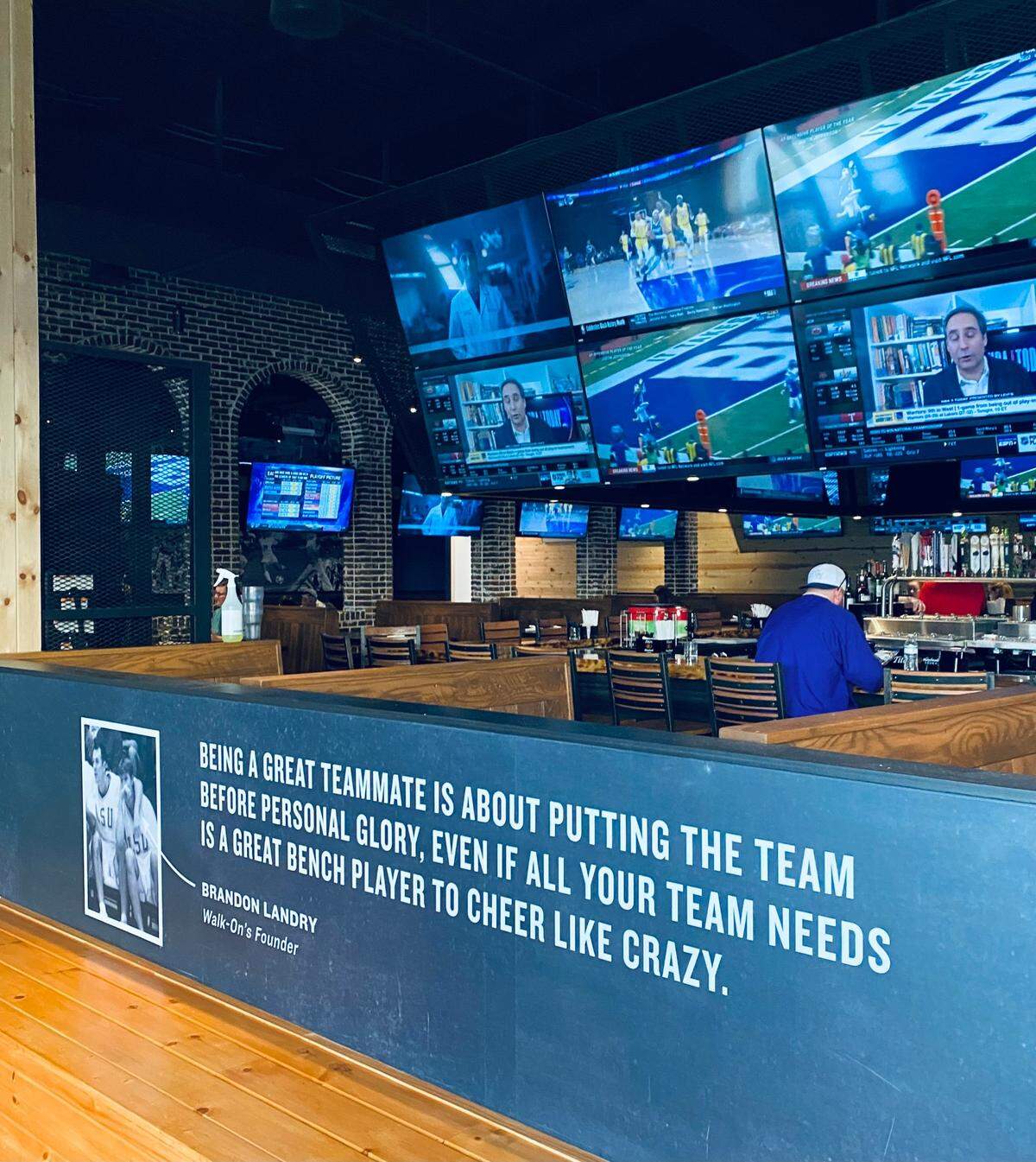 Walk-Ons is a sports bar with a cajun twist.