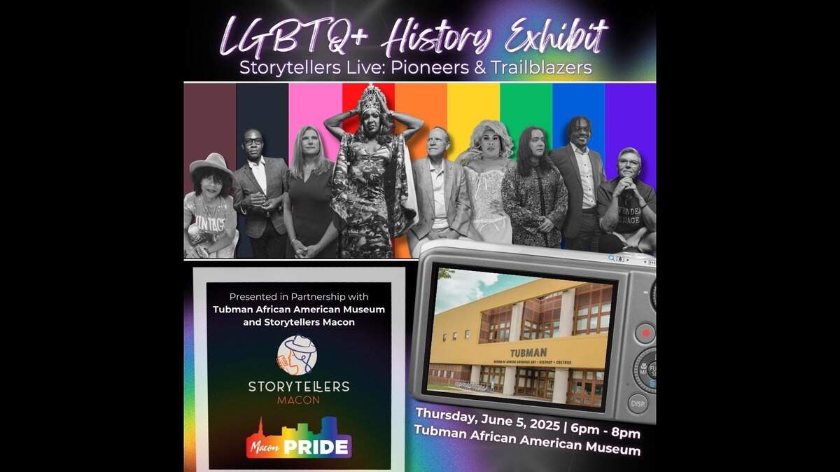 Macon Pride will celebrate 22 LGBTQ+ pioneers at a photo exhibit on June 5 at the Tubman Museum.