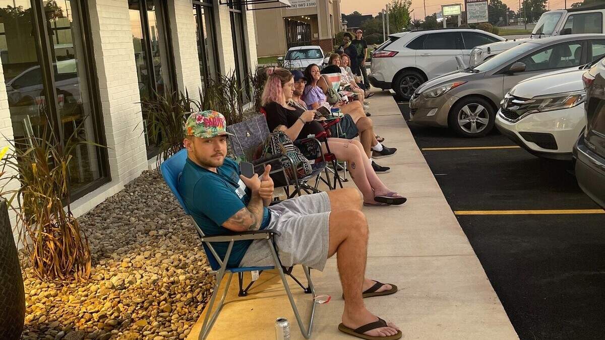 Some patrons camped out for the August 2024 opening of the Surcheros Fresh Mex in Warner Robins for free burritos for a year for the first 50 people who made a purchase and scanned their receipt in the Surcheros app.