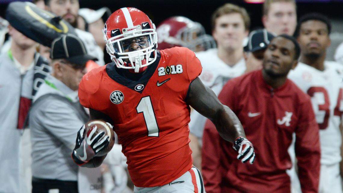 Georgia running back Sony Michel.