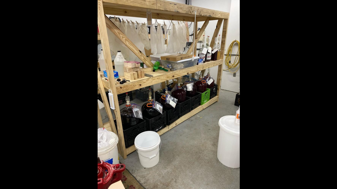 An illegal winery was discovered at an Alabama Waste Water Treatment Plant in Rainsville, DeKalb County deputies say.