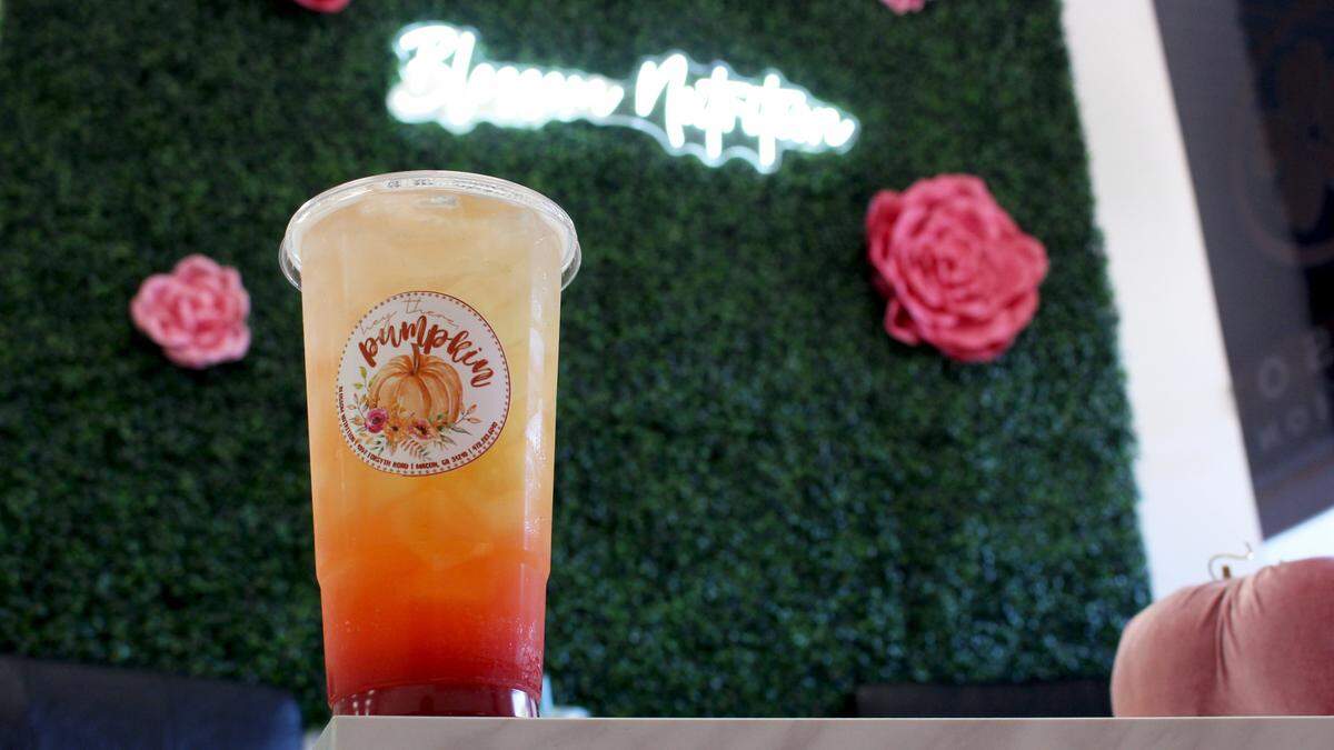 Blossom Nutrition on Forsyth Road in Macon sells a tea called the Macon Sunrise with strawberry, kiwi, watermelon and pineapple flavorings.