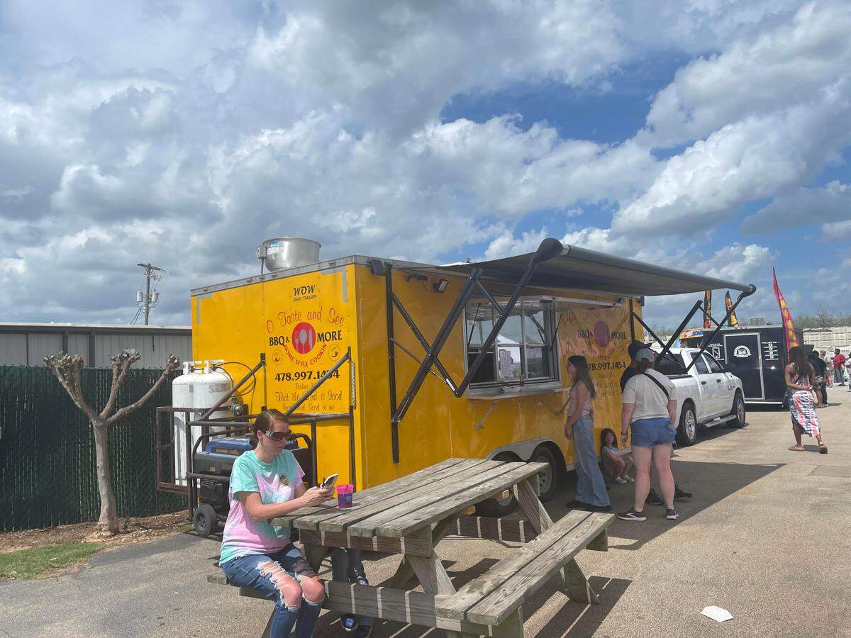 O Taste and See food truck set up April 5, 2025 at a strawberry season kickoff event at Lane Southern Orchards in Fort Valley.