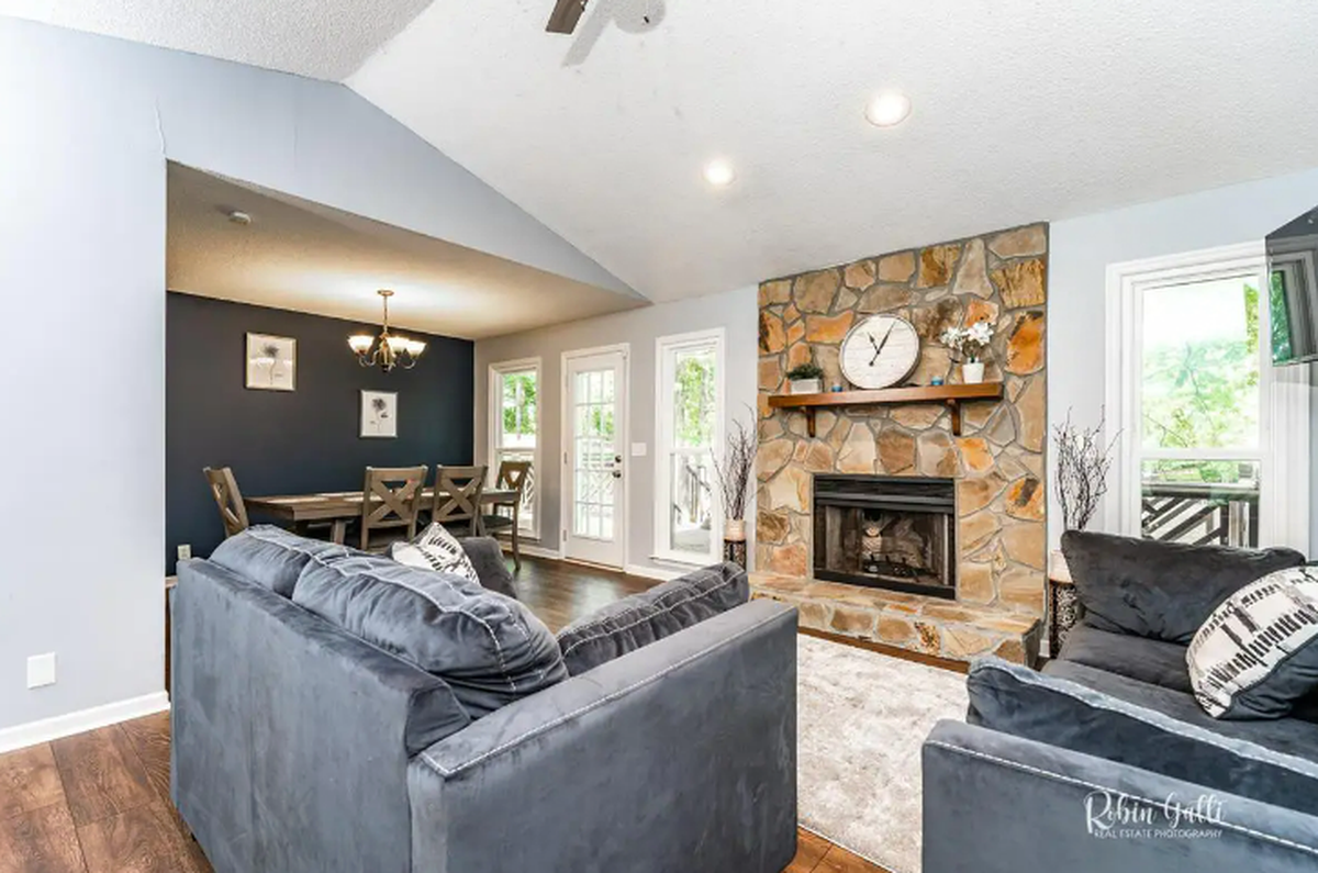 A view of the inside of the Lakeview home.