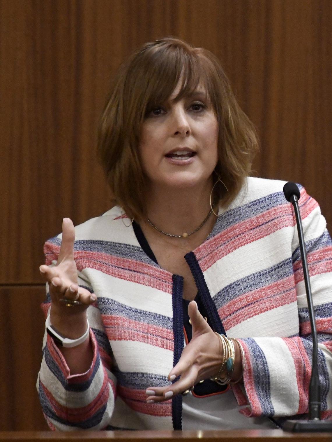 JASON VORHEES/THE TELEGRAPH Augusta, GA, 08/17/2018: Macon Judicial Circuit Chief Assistant District Attorney Nancy Scott Malcor during an appeal hearing from Stephen McDaniel Friday in Augusta. McDaniel is currently serving a life sentence for the June 2011 murder Lauren Giddings.