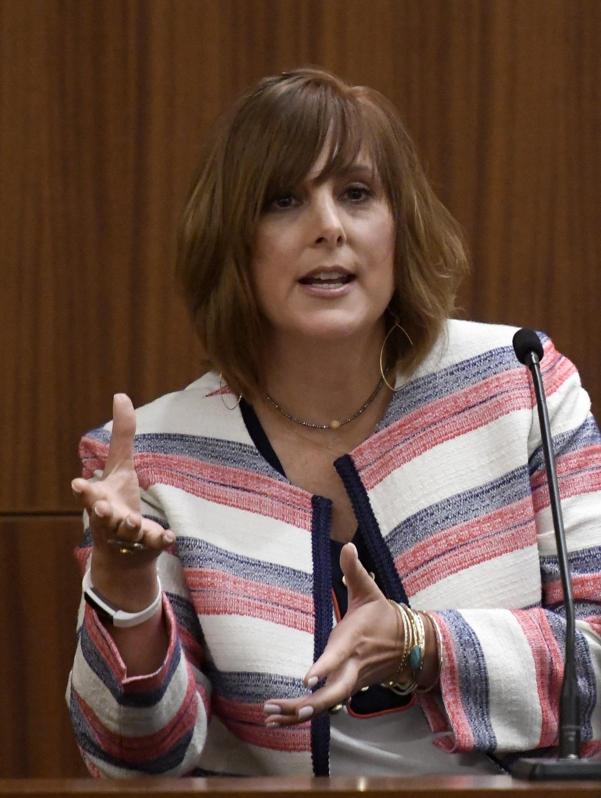 JASON VORHEES/THE TELEGRAPH Augusta, GA, 08/17/2018: Macon Judicial Circuit Chief Assistant District Attorney Nancy Scott Malcor during an appeal hearing from Stephen McDaniel Friday in Augusta. McDaniel is currently serving a life sentence for the June 2011 murder Lauren Giddings.