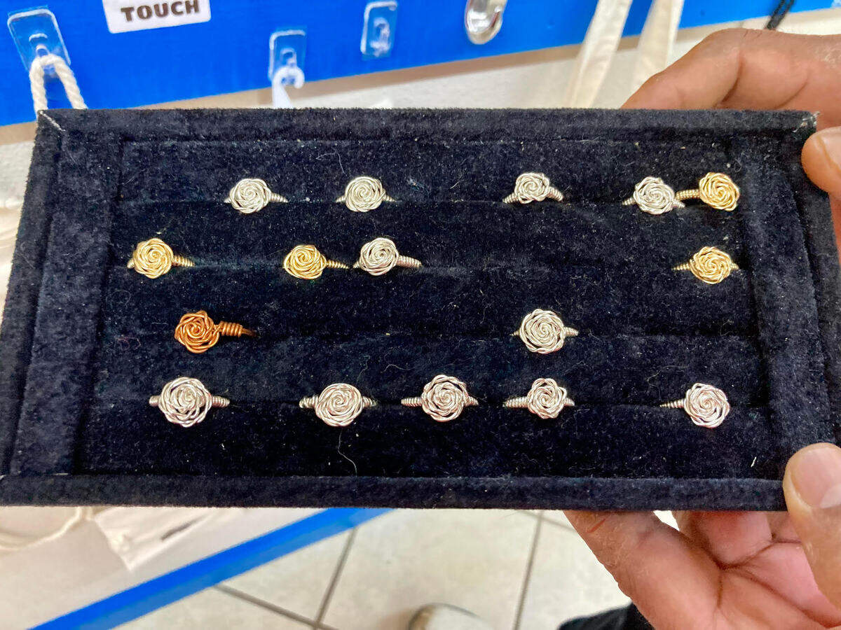Prachi Henna Art hand-twisted rings for sale at Alex Indian Food & Fast Food, 104 S. Cambridge Drive, Centerville.