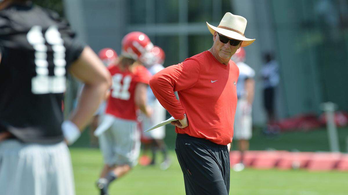 BEAU CABELL/THE TELEGRAPHGeorgia head coach Mark Richt is entering his 15th season with the program.
