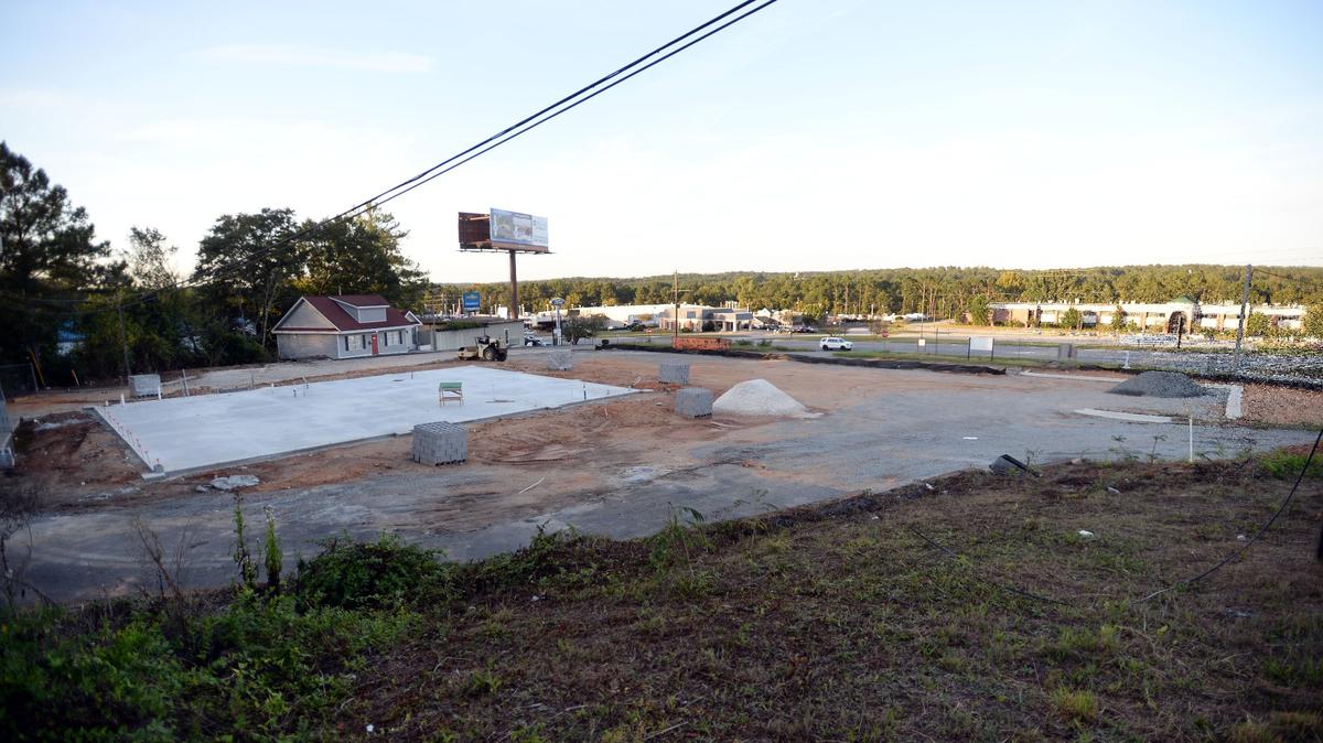 A convenience store is under construction at the corner of Ingleside Avenue and Riverside Drive.