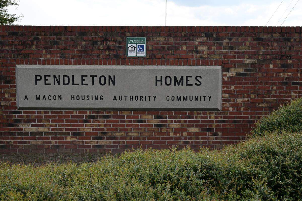Pendleton Homes a Macon Housing Authority family living site, sits off of Houston Avenue on Thursday, Aug. 21, 2025, in Macon, Georgia. Pendleton Homes has reported the most crime out of all properties in the Macon Housing Authority network since 2020, but has seen a significant decrease this year. 