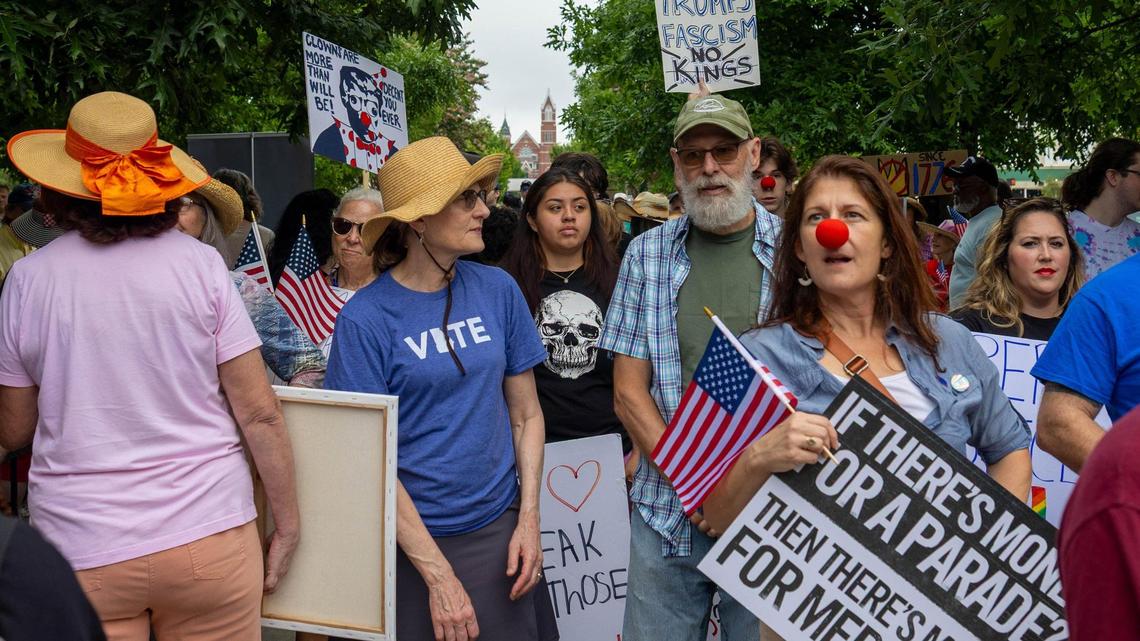‘No Kings’ protest in Macon calls for freedom in fear of ‘losing democracy’