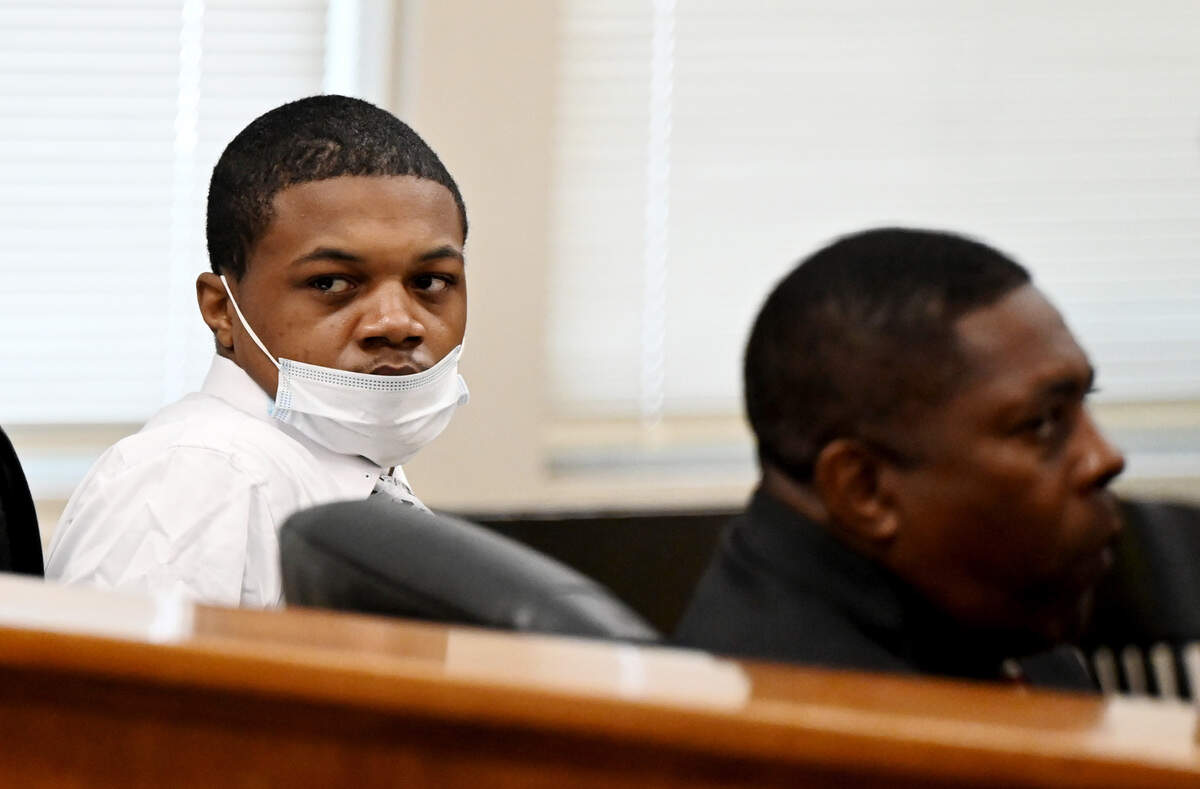 Naylan Jon’Tez&nbsp;Woodford, left, is on trial this week in Bibb County Superior Court. He is accused of murder in the May 2020 shooting death of Damond Stevens at Bowden Homes.